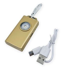 Micro Guard Plus Personal Alarm + COB LED Flashlight (Color: Gold)