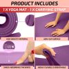 Thick Travel Yoga Mat with Carrying Strap