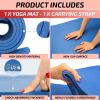 Thick Travel Yoga Mat with Carrying Strap