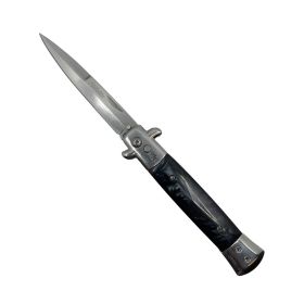 9" Automatic Out-The-Side Knife (Color: Wood)
