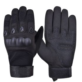 XG-TG1 Tactical Self Defense Gloves Hard Knuckle (Full Finger) (Size: XL, Color Options: Black)
