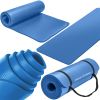 Thick Travel Yoga Mat with Carrying Strap